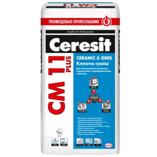 Клеюча суміш Ceresit CM-11 PLUS 25кг.