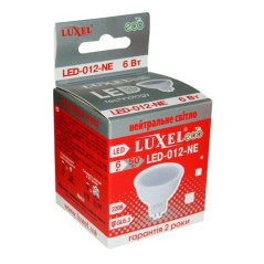 Светодиодная лампочка 012-NE - LED 6Вт (50Вт) 220v GU5.3 LUXEL