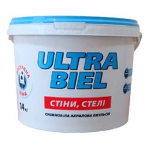 Краска акриловая водоэмульсионная Sniezka Ultra Biel 1.4 кг.