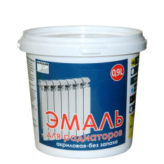 Акриловая эмаль для радиаторов Ispolin (без запаха) 0,9л.