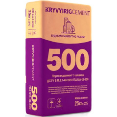 Цемент Kryvyi Rig Cement ПЦ II/А-Ш-500 (25 кг)