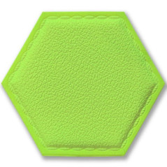 Самоклеящийся шестиугольник под кожу (зелёный) 200x230x8 мм.