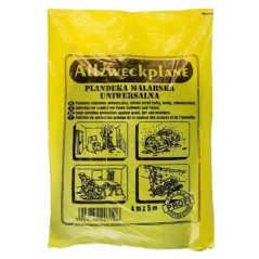 Плівка покривна малярська 18 мкм. 4x5 (20м²) жовта